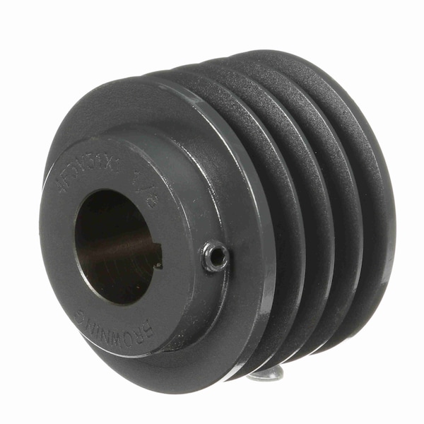 4 Groove Cast Iron Bushed Bore Multiple Sheave, 4F3V31X 1 1/8
